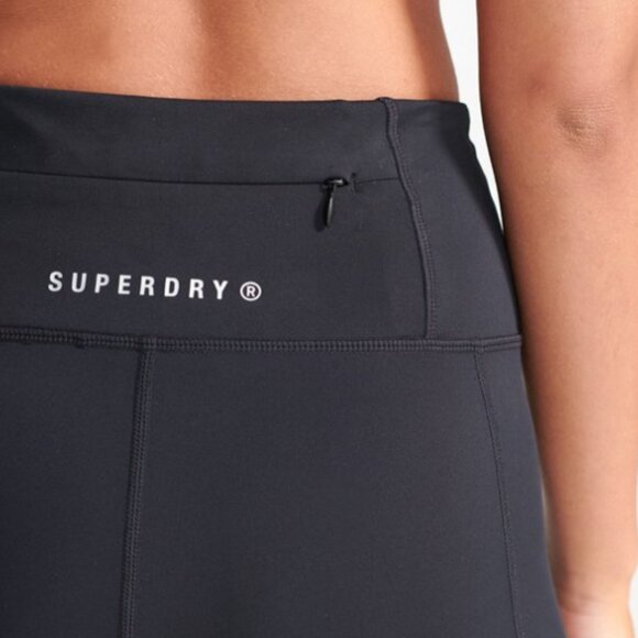 Superdry Training Lock Up Bike Shorts in Black - Picture 7 of 8